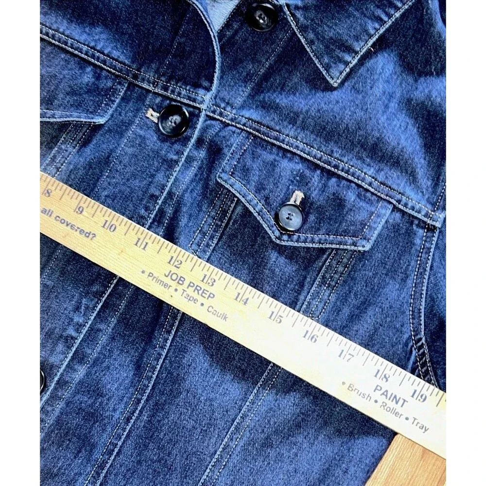 Denim Long Sleeve Belted Dress Women’s Size 10 EUC Jones NY Country